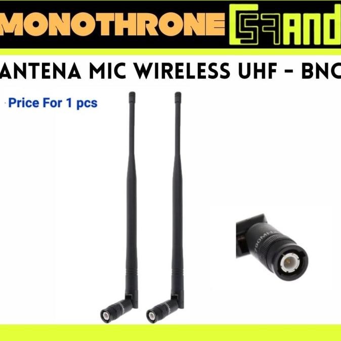 Antena Mic Microphone Wireless Uhf Bnc Sinyal Konektor Antena Nirkabel New Stok