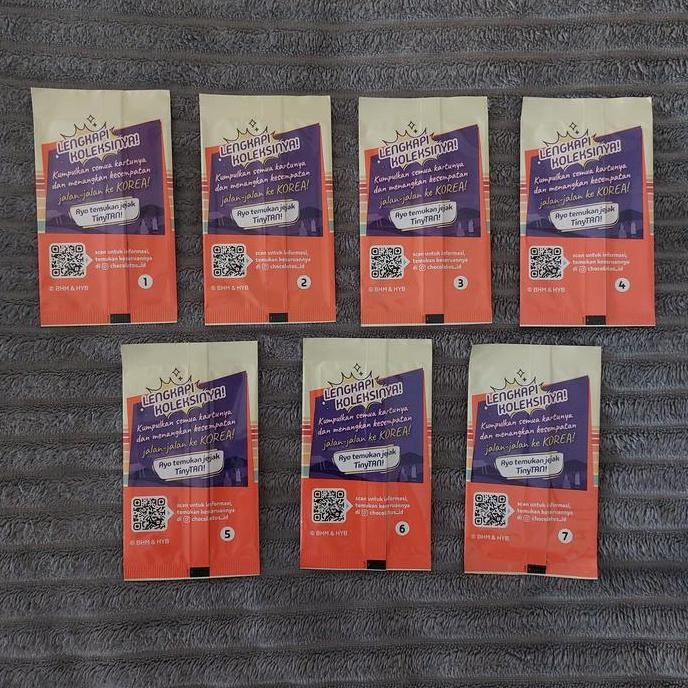 

Photocard Official Tinytan Bts X Chocolatos Versi Dynamite (Sealed) Co