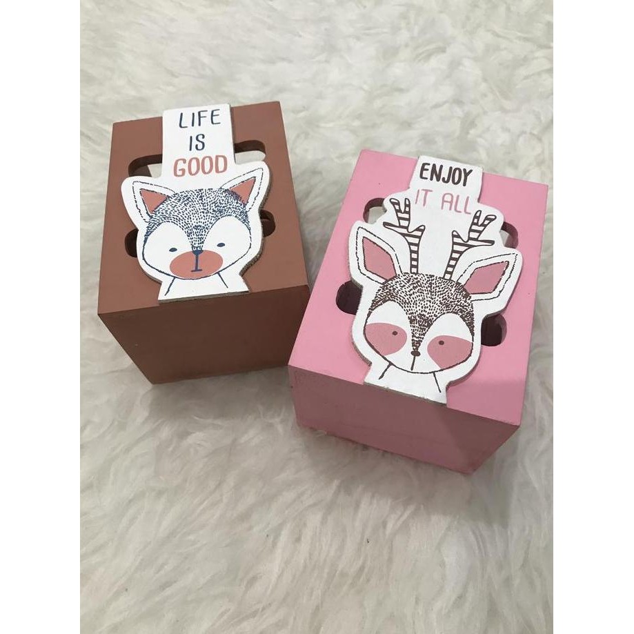 

Tempat Alat Tulis Kantor Import Thailand Lucu Karakter Deer Fox Cutesy Co