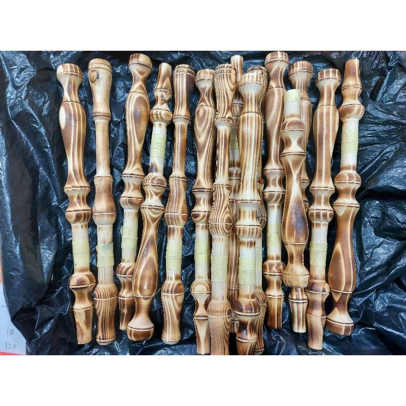 Gagang Udang Kayu Jati Salai Bakar Untuk Rakit Joran - Juragan Pancing Murah