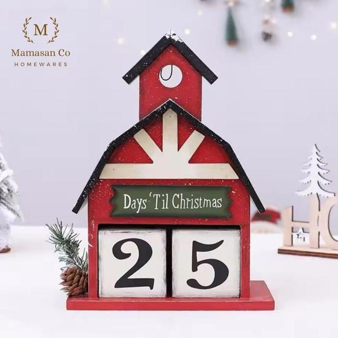 

Christmas Wooden Calender Decoration | Dekorasi Natal Xmas Kalender Kayu Cmh0160 Co