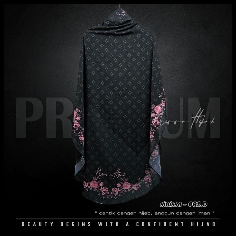 NISSA HIJAB- KHIMAR SYARI CERUTY 2 LAYER MOTIF HIJAB SYARI JUMBO KERUDUNG INSTAN MUSLIM WANITA - DOL