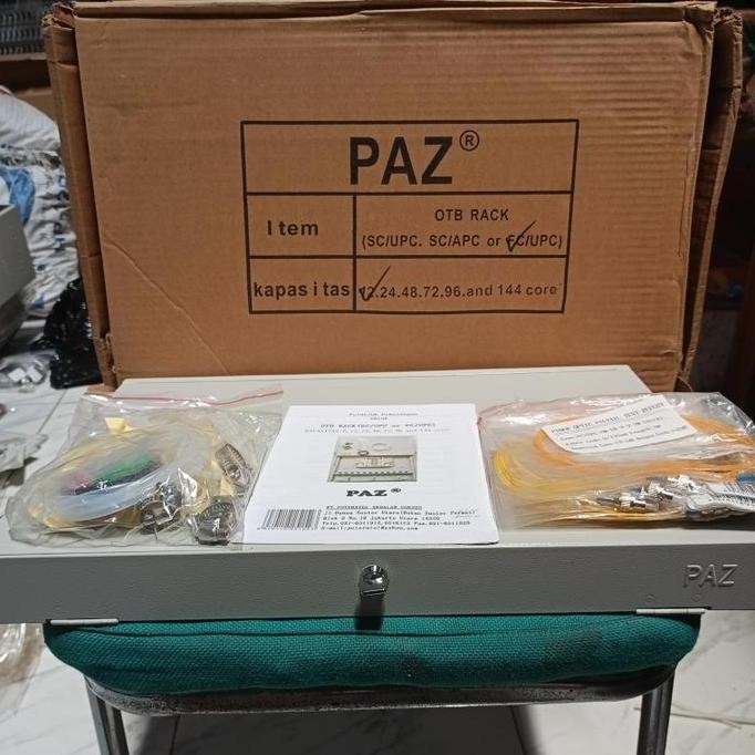 Otb 12 Core Lengkap Adapter Fc Dan Pigtail Fc Merk Paz  / Fc New Stok