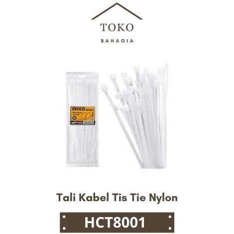 

Tali Kabel Tis Tie Nylon (80Cm Putih)100-Pcs Cable Ties Ingco Hct8001 Co