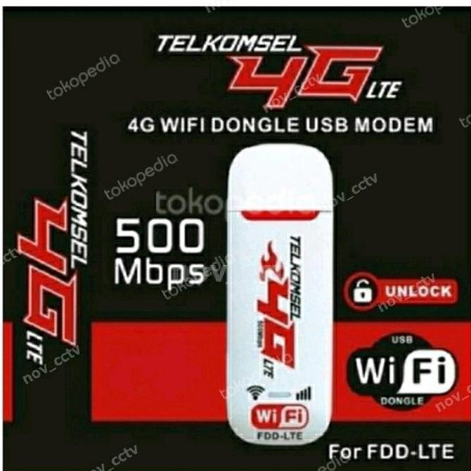 Modem Wifi Mifi 4G Lte Modem Usb 500Mbps Untuk Cctv Dll New Stok