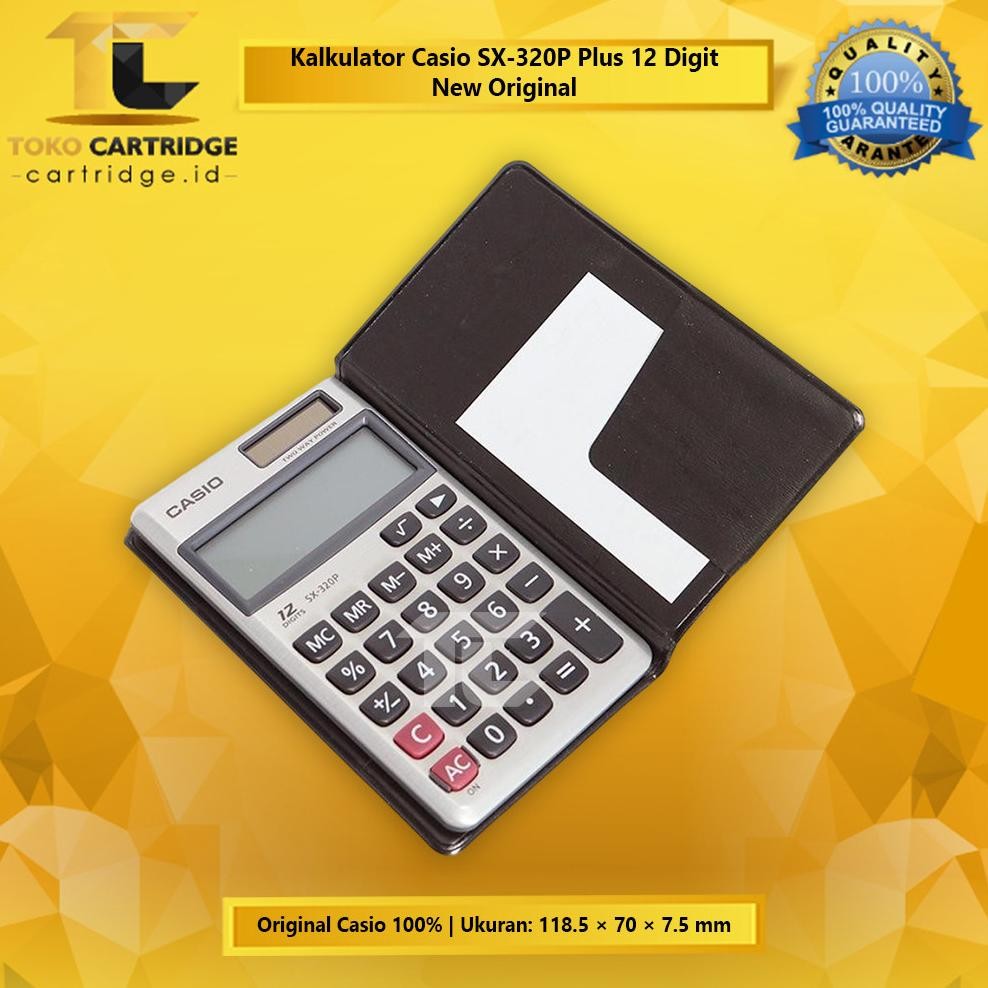 

Kalkulator Mini Casio SX-320P Portable Calculator Saku Mini SX 320P Pocket Kalkulator 12 Digit Garansi Resmi Original