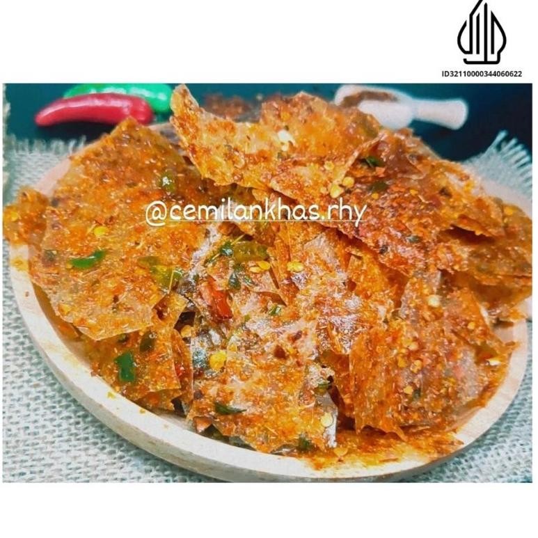 

Keripik Kaca Pedas Daun Jeruk 1kg Bumbu Medok