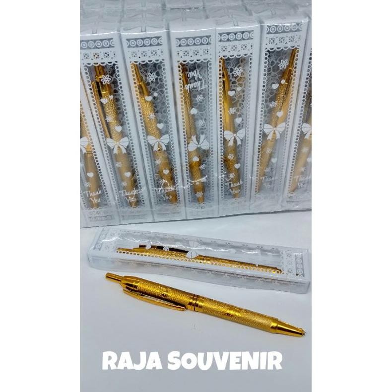 

ISI 50 SOUVENIR PULPEN EMAS KEMAS MIKA SOUVENIR PERNIKAHAN SOUVENIR ULANG TAHUN SOUVENIR KHITANAN