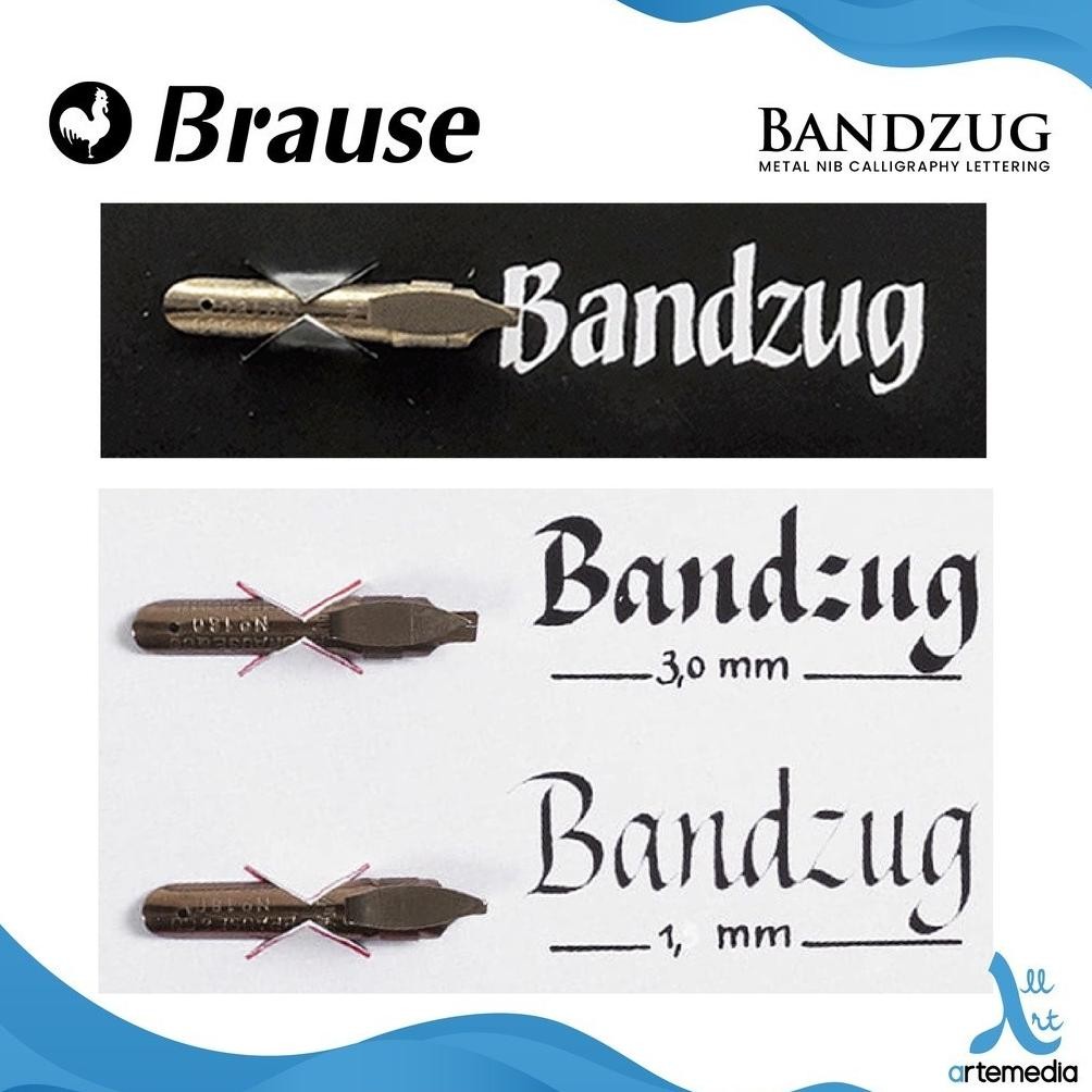 

Brause Bandzug Metal Nib Calligraphy Lettering Mata Pena Kaligrafi