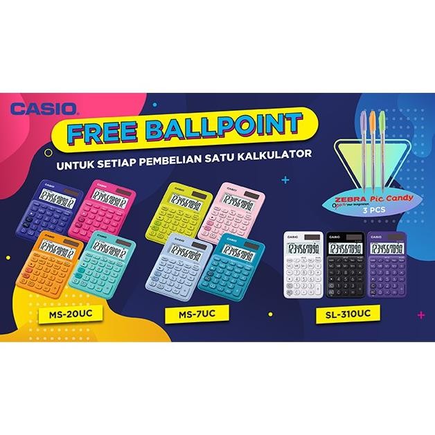

Kalkulator CASIO MS-20UC - 12 Digits