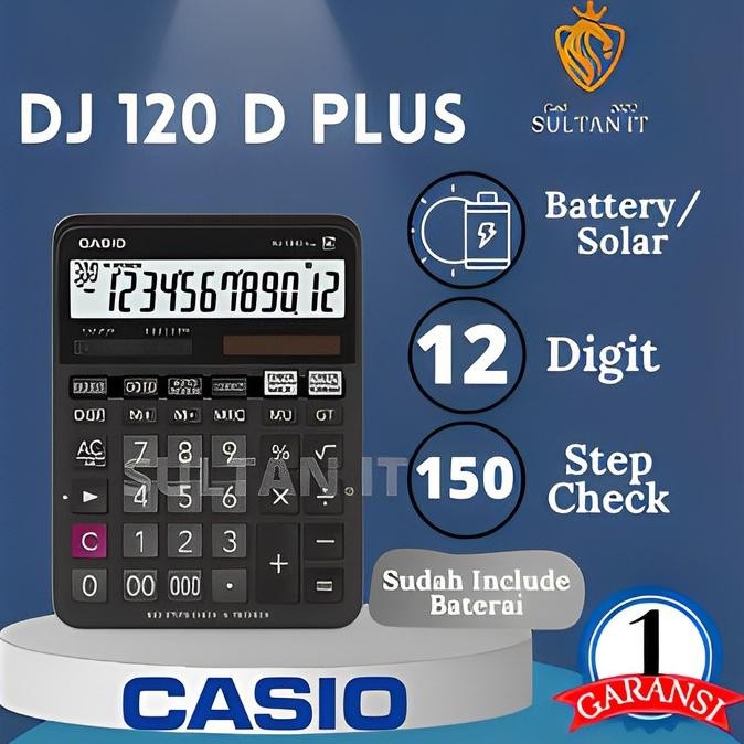

Kalkulator Casio DJ-120D Plus , MJ 120 D Original