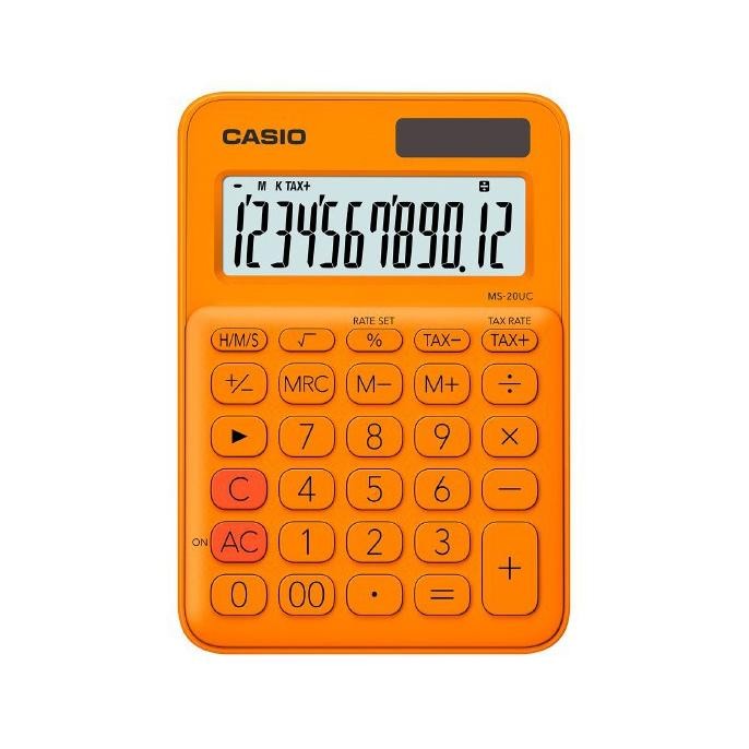 

Casio Calculator MS-20UC - Kalkulator Kantor - Seri Colorful - 12 digit
