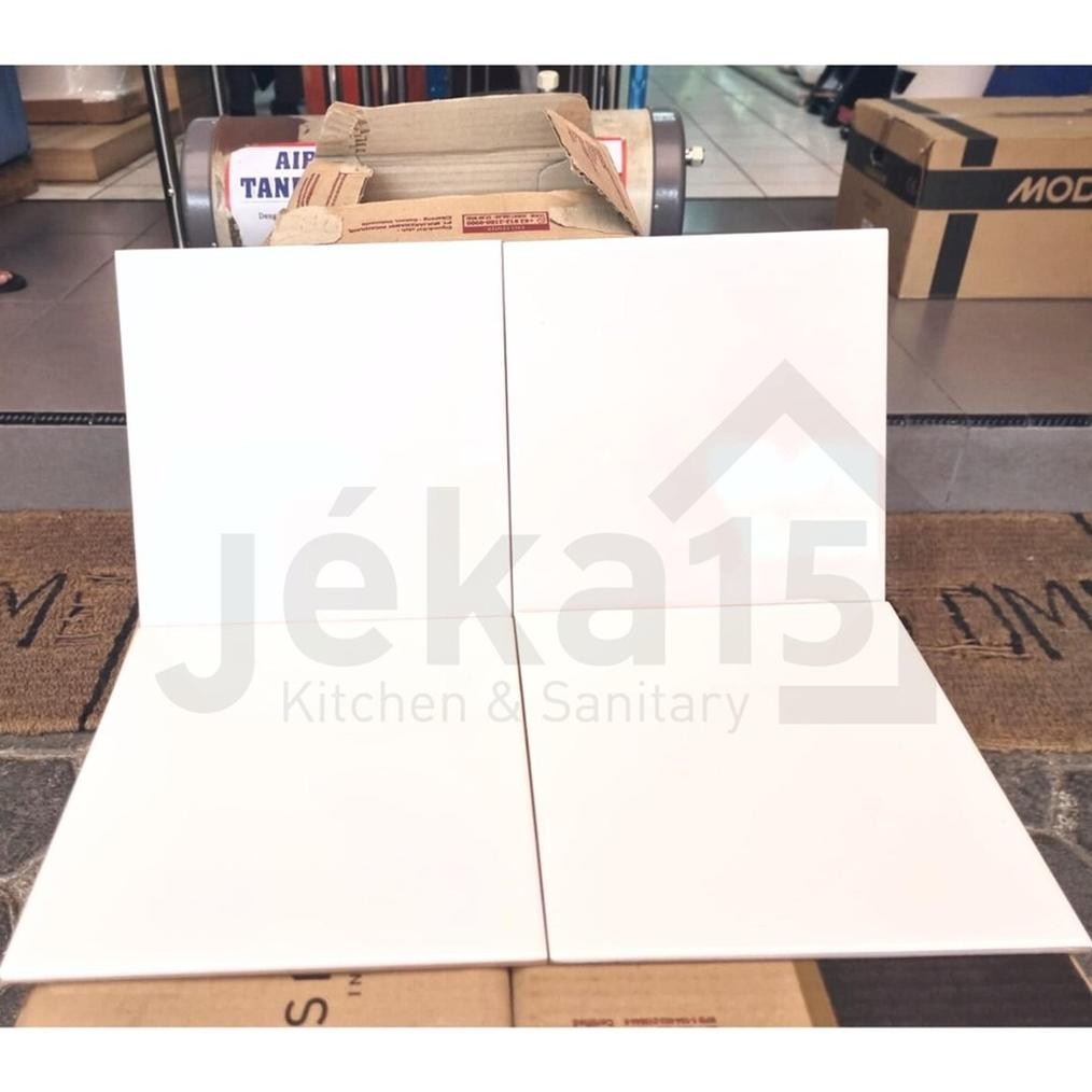 KERAMIK DINDING MULIA | KERAMIK PUTIH POLOS | GLOSSY WHITE