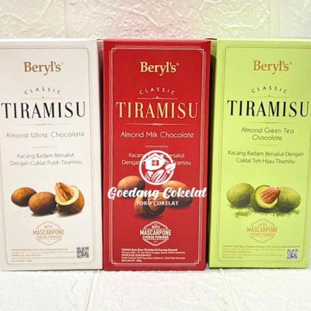 

Beryls Classic Tiramisu Almond Green Tea Milk White Chocolate 200G Beryls Coklat Malaysia