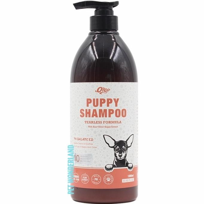 Orgo Puppy Shampoo Tearless 1000 ML - Dog Puppy Shampoo 1000 ML Shampoo Anjing Puppy
