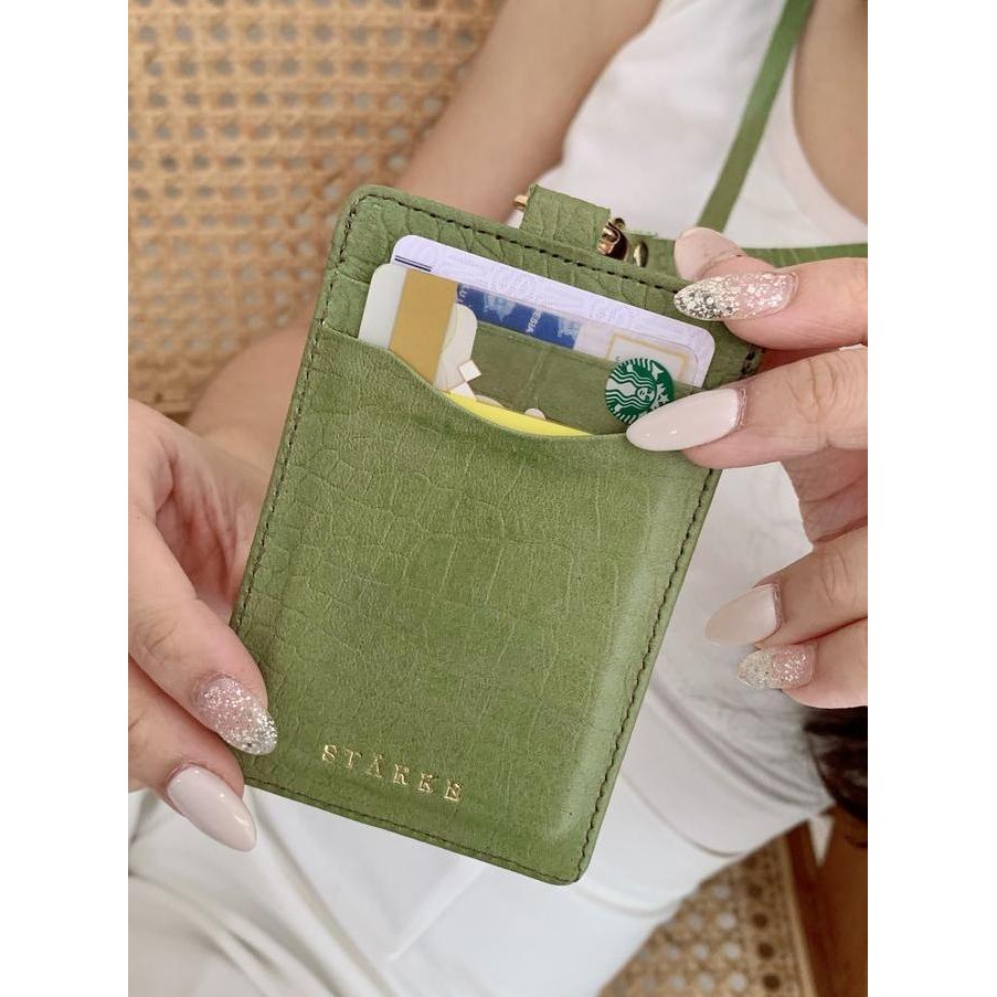 

Lanyard Kulit Asli Id Card Holder Starke Leather Fury Chital Green Co
