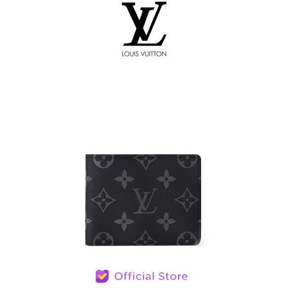 Sale Louis Vuitton Slender Wallet - Dompet Pria - Monogram Eclipse