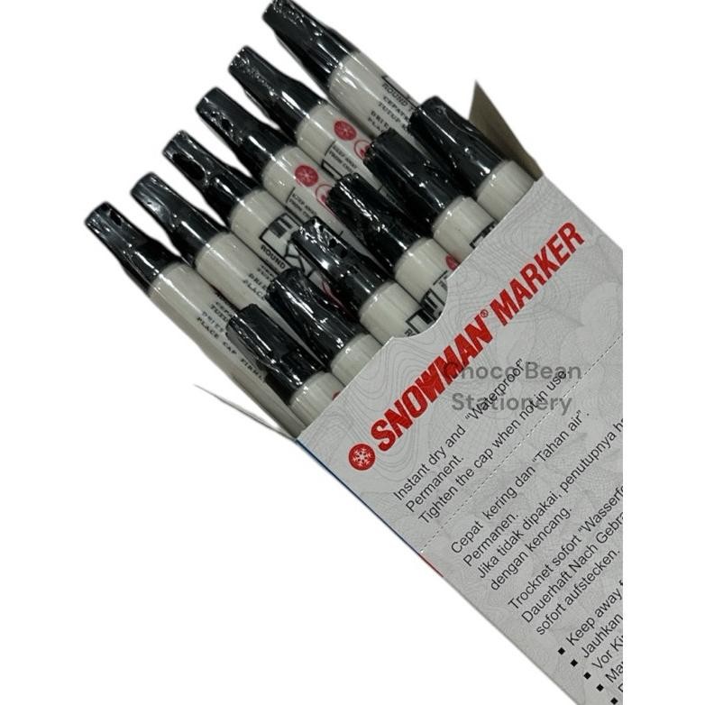 

[ 1 Lusin ] Spidol Permanen Snowman G12 / Snowman Permanent Marker G-12