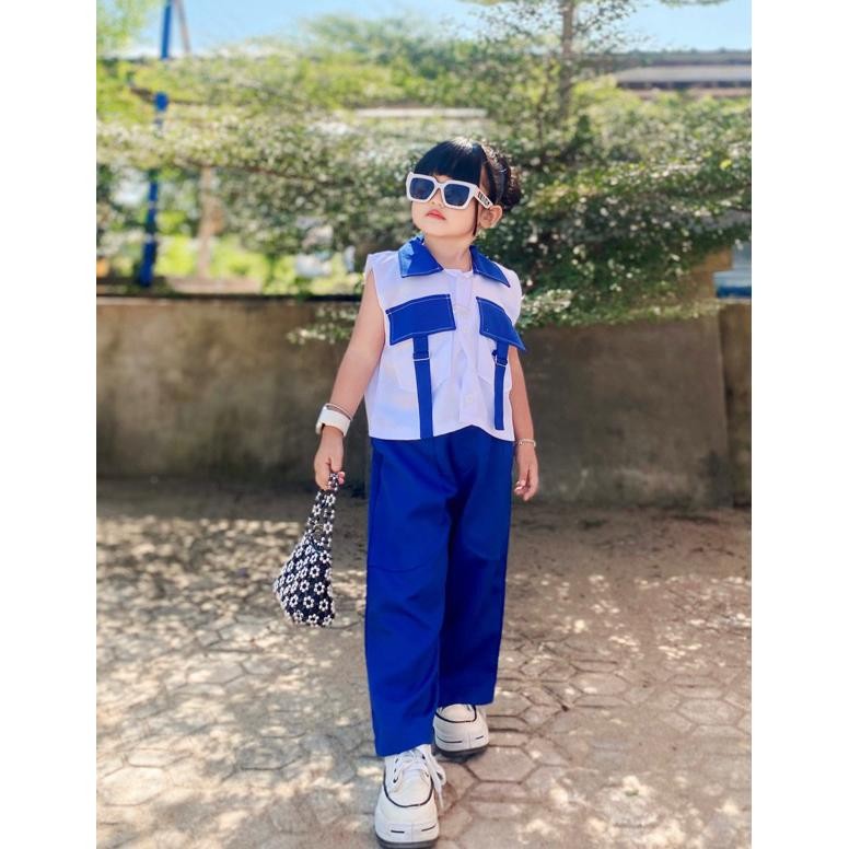 SETELAN ANAK PEREMPUAN ALEXA CROP 1-6TAHUN AST