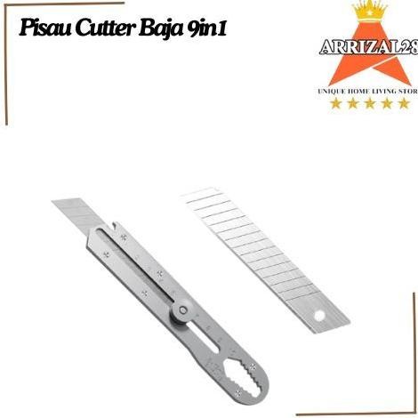

*PISAU CUTTER BAJA PEMOTONG MULTIFUNGSI ANTI KARAT 9IN1