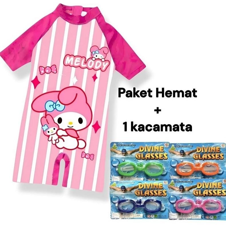baju renang anak perempuan kuromi baju renang anak anak baju renang anak perempuan usia 1-12tahun AS