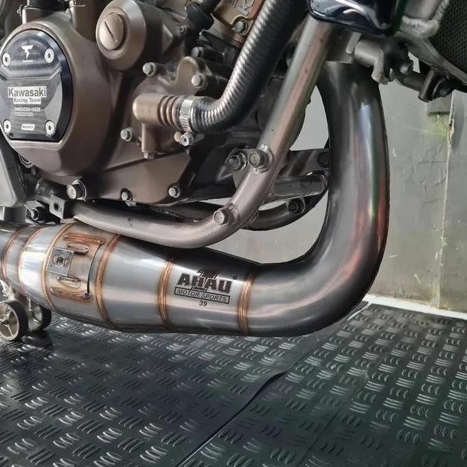 Knalpot Ahau Ninja R&Rr Perut 39 L Cobra Leher Pres Stainles Original Promo