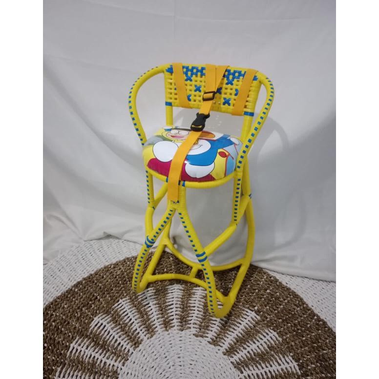 Boncengan Rotan Motor Matic ANYAMAN FULL Dilengkapi Sabuk / Kursi Rotan / Dudukan Bayi AST