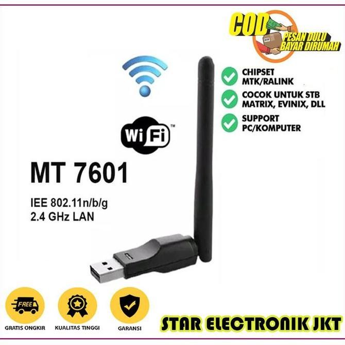 Dongle Noise Adapter / Usb Wifi Adapter Mt7601 Bisa Untuk Set Top Box New Stok
