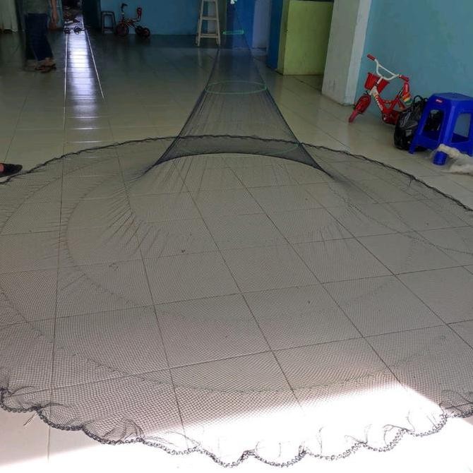 '' jala lempar bahan nilon / benang tinggi 3 meter, jala ikan,  jala udang,  jala sungai dll ''