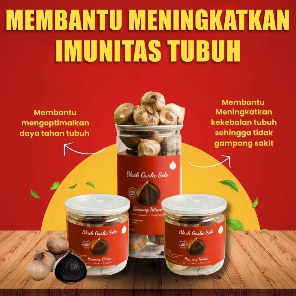 

Black Garlic Solo ( Bawang Hitam Tunggal) Size 3Cm