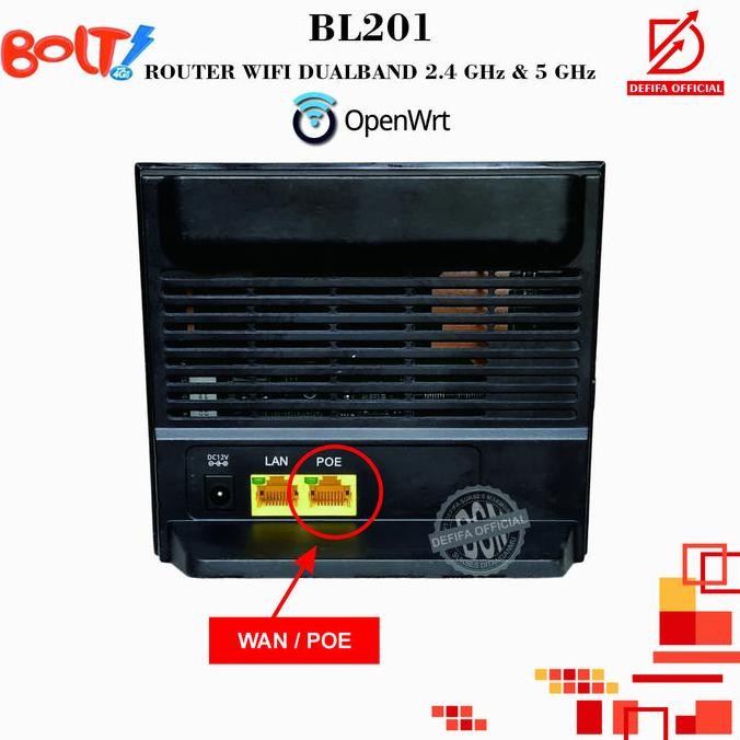 Router Wireless Wifi Bolt Bl201 Openwrt Normal Dual Band New Stok