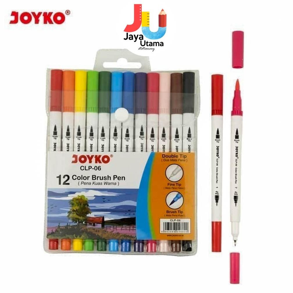 

Joyko Brush Pen 12 Warna (Brush + Pen) CLP-06