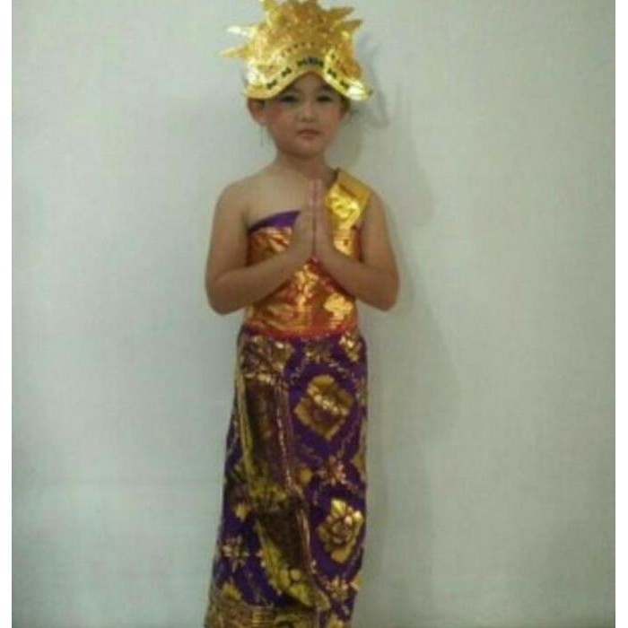 Baju Adat Bali Mahkota & Rambut // Baju Bali Tk & Sd // Baju Adat Anak