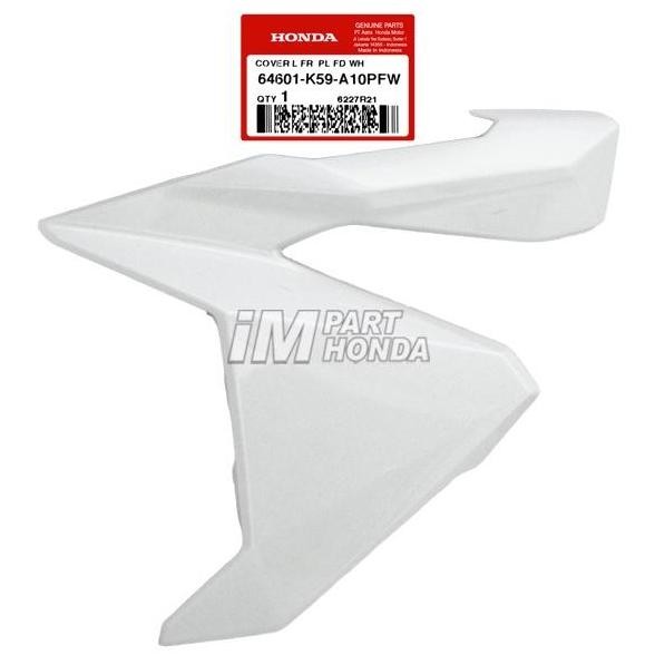 64601-K59-A10Pfw Cover Sayap Kiri Vario 125 150 Led 2015 - 2017 Putih Mutiara Pfw