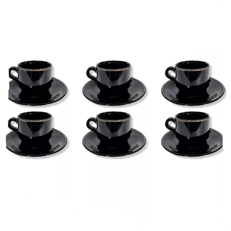 Cangkir Set Keramik Mewah TatakanCangkir Kopi Aesthetic
