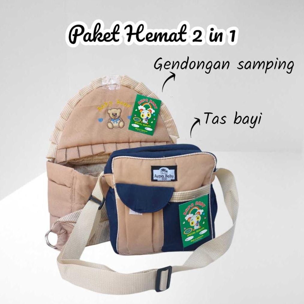 Paket HEMAT 2 in 1 Twil Gendongan bayi Dan Tas bayi set perlengkapan bayi baru lahir newborn Hadiah 