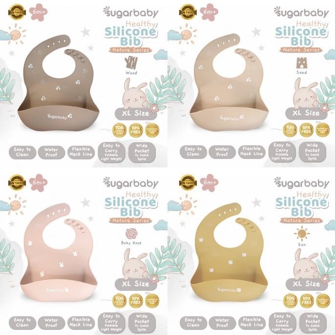 Sugar Baby Healthy Silicone Bibs / Celemek Bayi AST