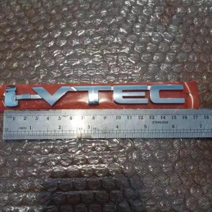 Emblem tulisan IVTEC original mobil Honda
