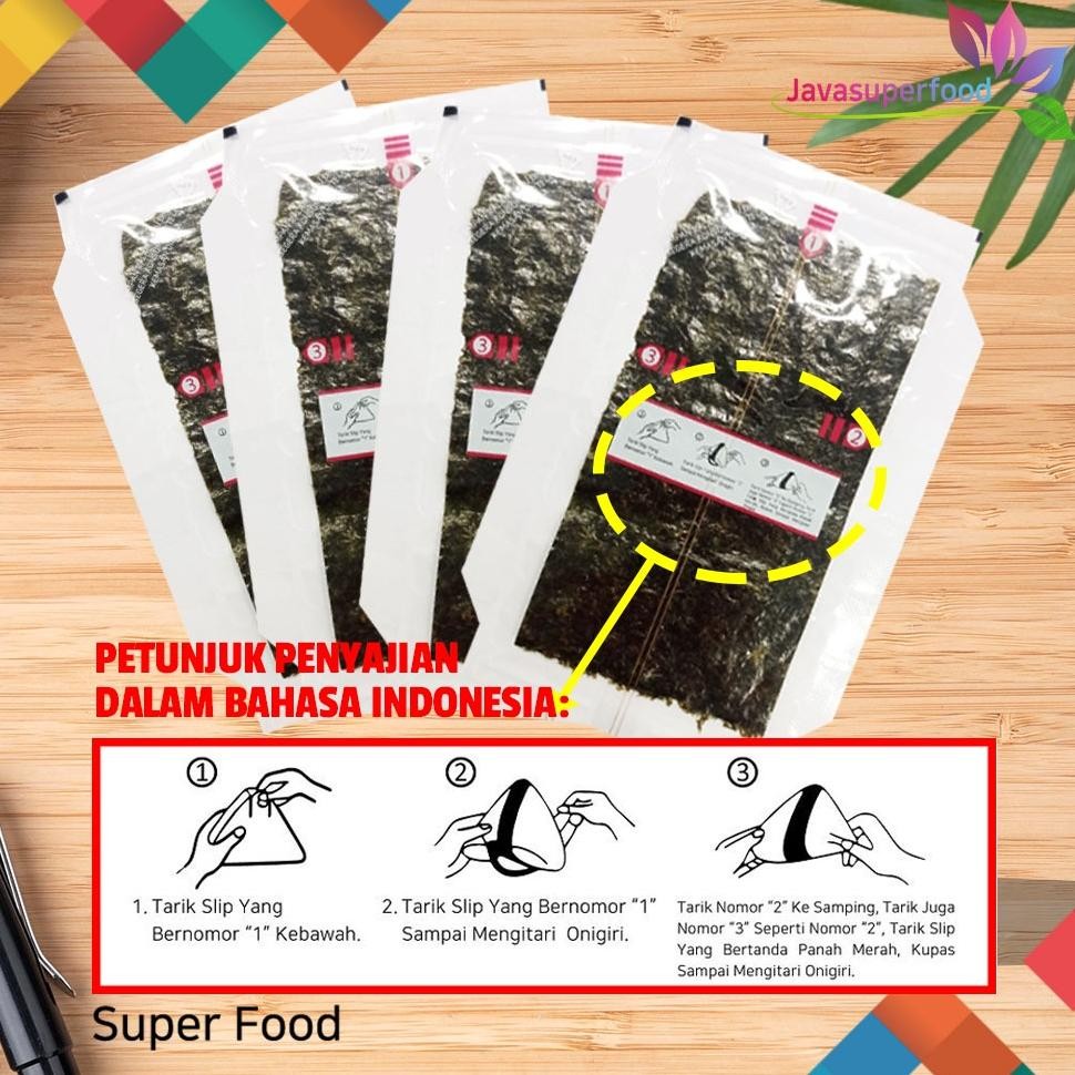 

N ONIGIRI | N Wrapper Khusus Bungkus N Triangle / Sushi N 100 Lembar [HALAL]