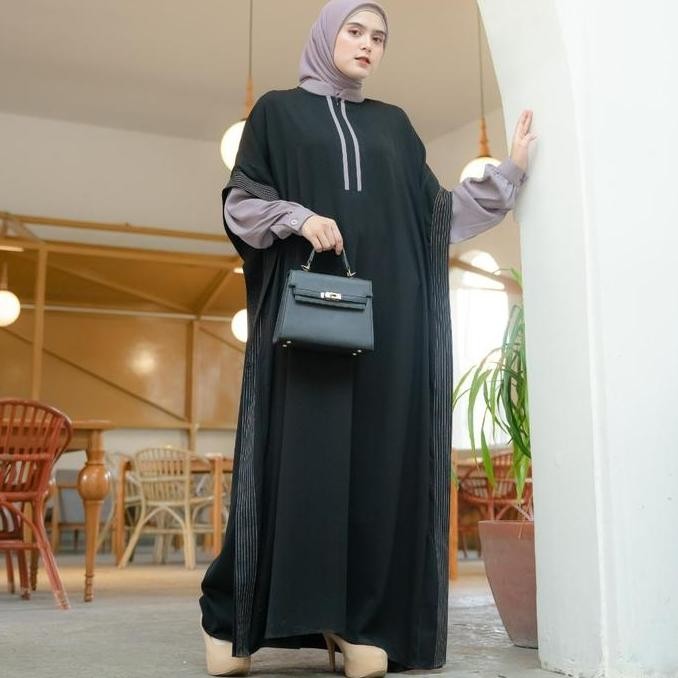 Sale Hayfa Abaya Gamis Dress Wanita Kekinian Terbaru 2024 Makkata Hijab