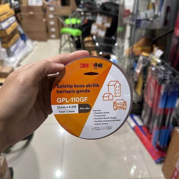 

HARGA DISKON 3M Double Tape Original VHB Gray 12mm x 4.5M Budispeed