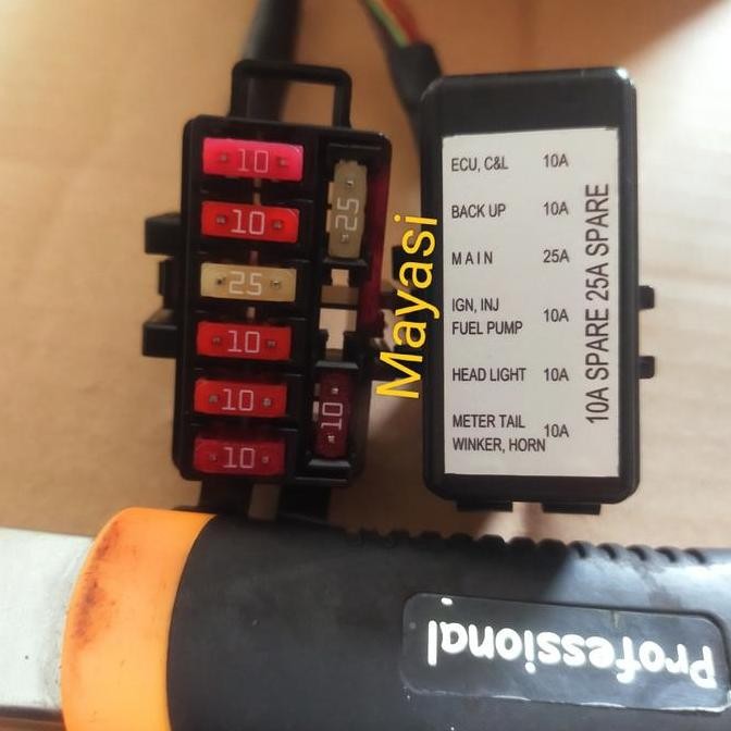 Box sekering-rumah sekering Vario 125 old type bohlam lengkap dg fuse.