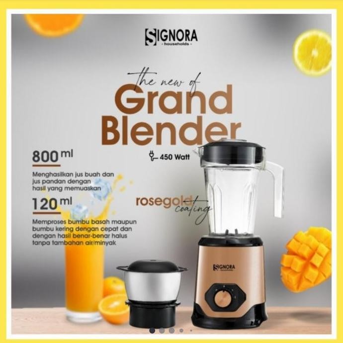 Tersedia Grand Blender Signora untuk bumbu kering dan basah
