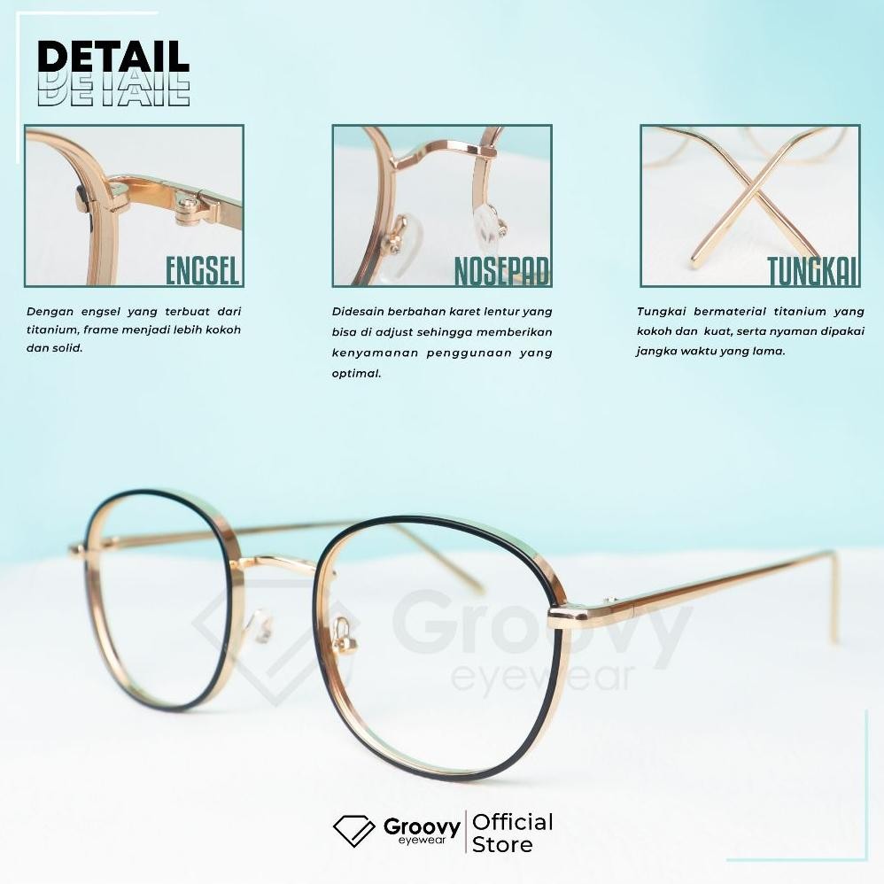 Original Groovy Eyewear - Kacamata Violence Khusus Normal Blueray/Bluelight Pabrik Gh-45