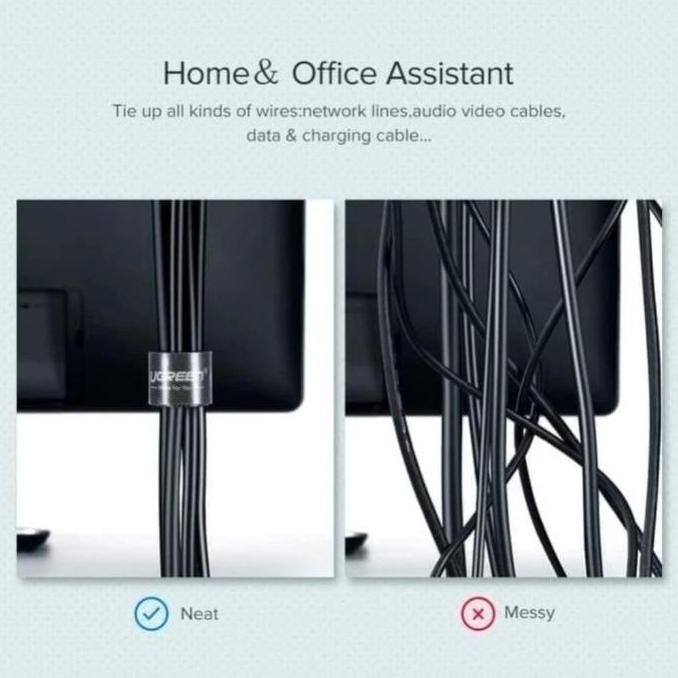 

DISKON BISA INSTAN Ugreen UGFE Tali ties Perekat pengikat Penahan Manajemen Sabuk Kabel Kuat Klip Ugreen Untuk Merapikan Kabel Tie ties Clip Cord Wire Cable Strap Adhesive Holder Organizer PC Desktop Computer Komputer Cable Tidy Management 1M 2M 3M 4M 5M