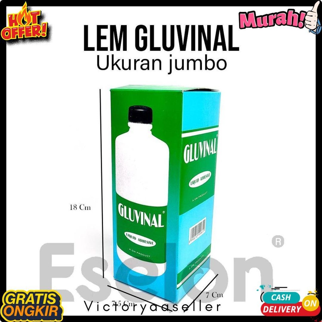 

Lem Gluvinal 500Ml Jumbo / Lem Kertas / Lem Gluvinal Untuk Slime Terlengkap Dan Termurah