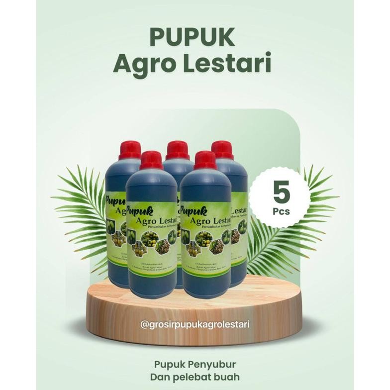 Original Pupuk Agro Lestari 1 Liter Asli - Pupuk Organik Cair Penyubur Dan Pelebat Buah Sayur Tanama