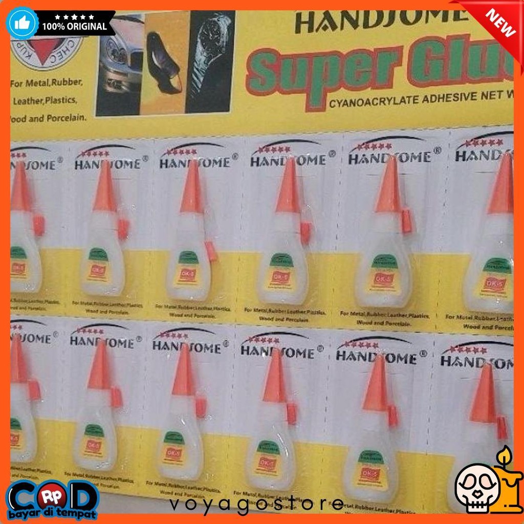

Lem Handsome Super Glue 5Gr Harga Untuk 1 Renceng 12 Pcs Lem Kuat Ok-5 Diskon Setengah Harga