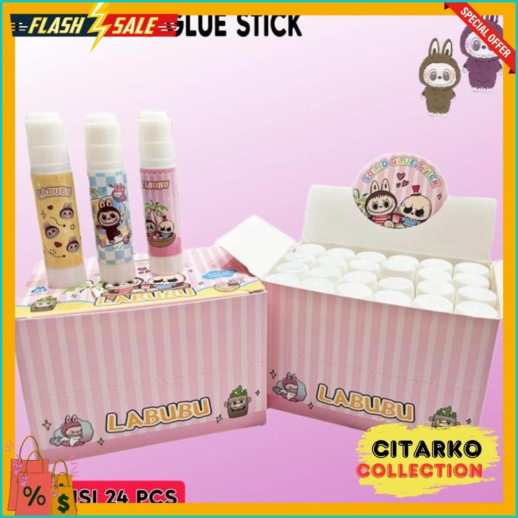 

[1 Box] Lem Kertas Glue Stick Isi 24 Pcs/Lem Kertas Anak/Lem Kertas Murah/Lem Kertas Glue Terlengkap Dan Termurah