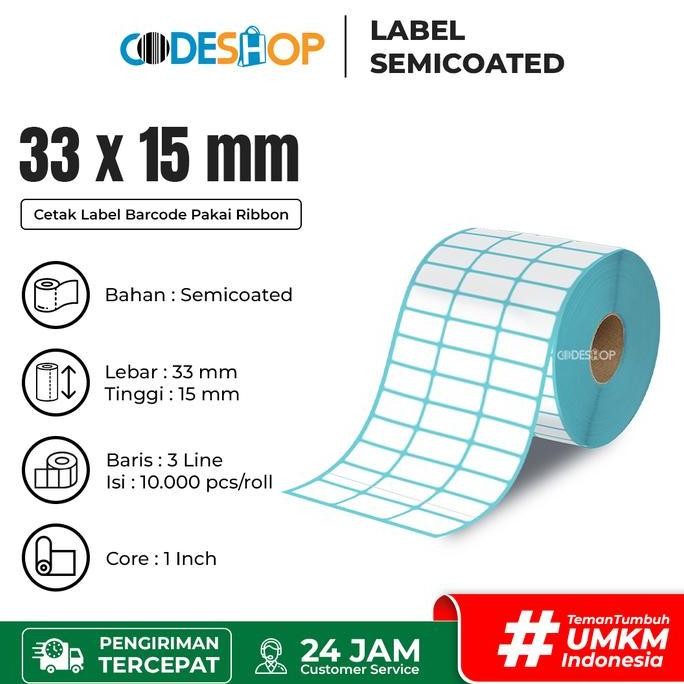 

SALE Label Stiker Semicoat 33 x 15 / 33x15 mm / 33x15mm / 3,3x1,5 cm